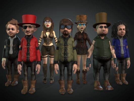 steampunk characters