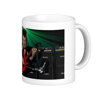guitarist in flight mug